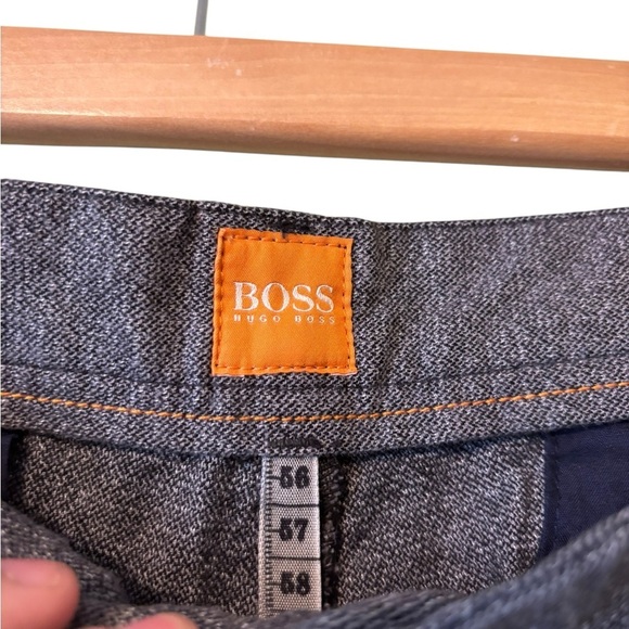 Hugo Boss Orange Men’s Slim Fit Gray Work Trouser-Size 34x31 - Picture 5 of 7